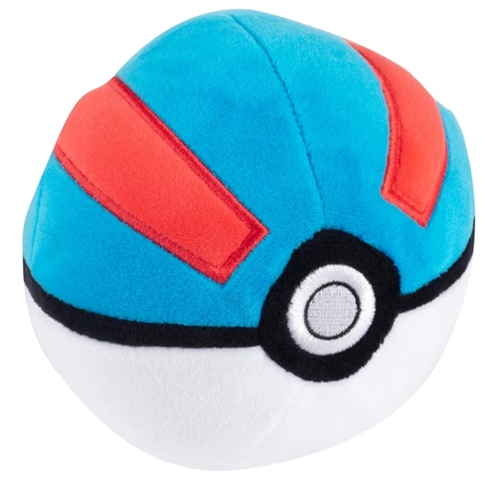 Pokemon Great Ball Plush Toy Blue and Red Stuffed Animal
